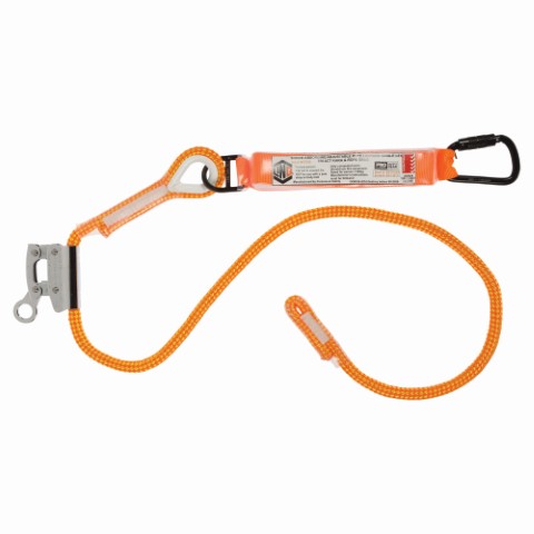 LINQ ROPE LANYARD ADJUST SNG LEG 1 X T.A KARABINER 1 X ROPE GRAB